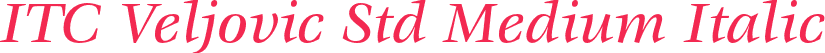 ITC Veljovic Std Medium Italic